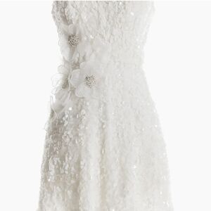 Dress the Population White Floral Kids Dress